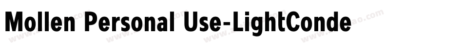 Mollen Personal Use-LightCondensed字体转换